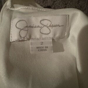 Lovely Jessica Simpson Designer dress, white and black, size 2.